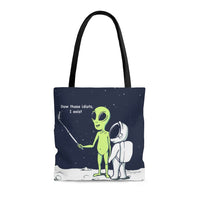Thumbnail for Funny Alien, Show Those Idiots I Exist Tote BagFunny Alien Show Those Idiots I Exist Everyday practical high quality Tote Bag.  Comfortable with style ideal for the beach or out in town. Made from reliable materiHandbagsEXPRESS WOMEN'S FASHIONYellow PandoraFunny Alien, Show
