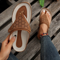 Thumbnail for New Large Fashion Pinch Toe Hollow Women's Sandal Slippers with Slopin