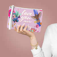 Thumbnail for Love You More Each Day Floral Designed Zipped Clutch BagFloral Zipped Clutch Bag - Designed with a loop handle to quickly free your hands, this clutch bag is made for the fashionista on the go. It can hold everyday essentHandbagsEXPRESS WOMEN'S FASHIONYellow PandoraDay Floral Designed Zipped Clutch Bag
