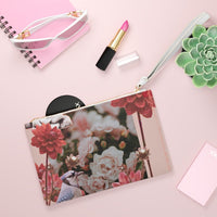 Thumbnail for Floral Grunge Design Zipped Clutch BagFloral Zipped Clutch Bag - Designed with a loop handle to quickly free your hands, this clutch bag is made for the fashionista on the go. It can hold everyday essentHandbagsEXPRESS WOMEN'S FASHIONYellow PandoraFloral Grunge Design Zipped Clutch Bag