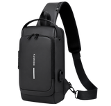 Black anti-theft crossbody bag