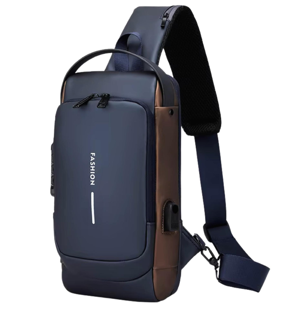 Navy Blue / Brown