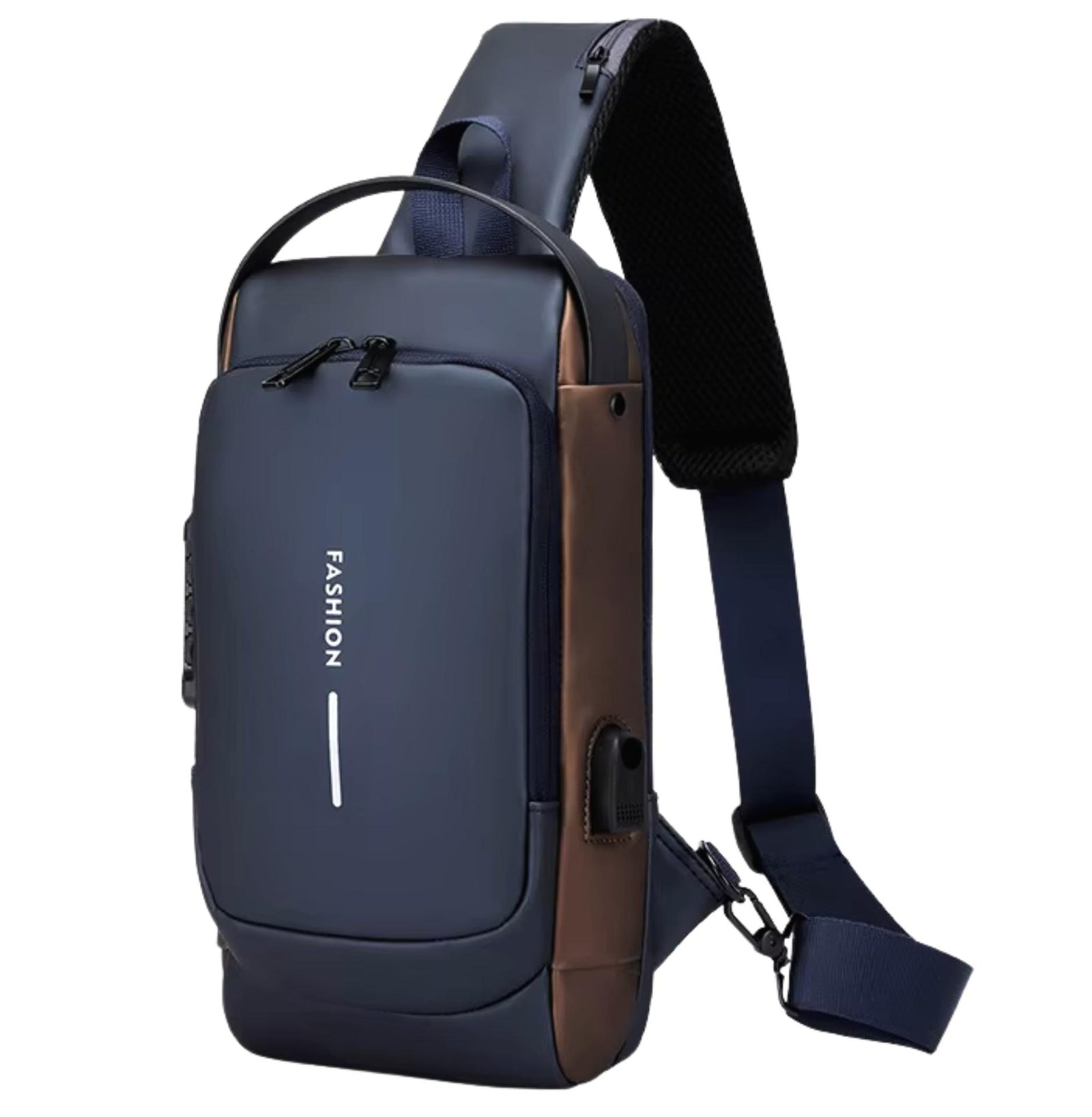 Navy Blue / Brown