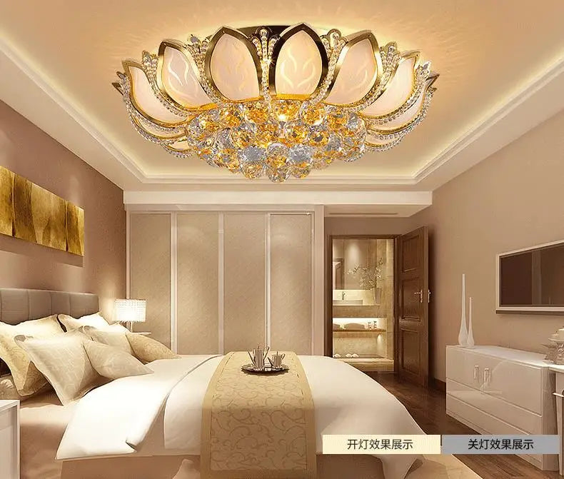 plafondlamp plafonnier led moderne ceiling lamp crystal kristall