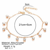 Thumbnail for Vintage Fashion Pendant Crystal Anklet For Women Link Chin Bohemian