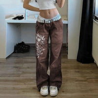Thumbnail for Harajuku Grunge Vintage Low Waisted Cargo Pants Y2k Aesthetics Indie
