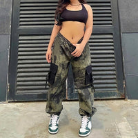 Thumbnail for Parachute Pants Y2k Vintage Cargo Pants Women Streetwear Sweatpants