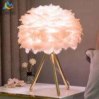 Thumbnail for Modern Simple Feather LED Table Lamp Bedroom Study Dining Room Hotel