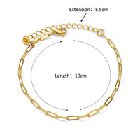 Thumbnail for Stainless Steel Bead Chain Anklets for Women Accessories Gold Color