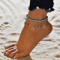 Thumbnail for Fashion Metal Chain Anklet Set For Women Vintage Ankle Bracelets
