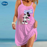 Thumbnail for Cartoon Sexy Dress Minnie Mouse Robe Disney Summer Dresses Woman 2023