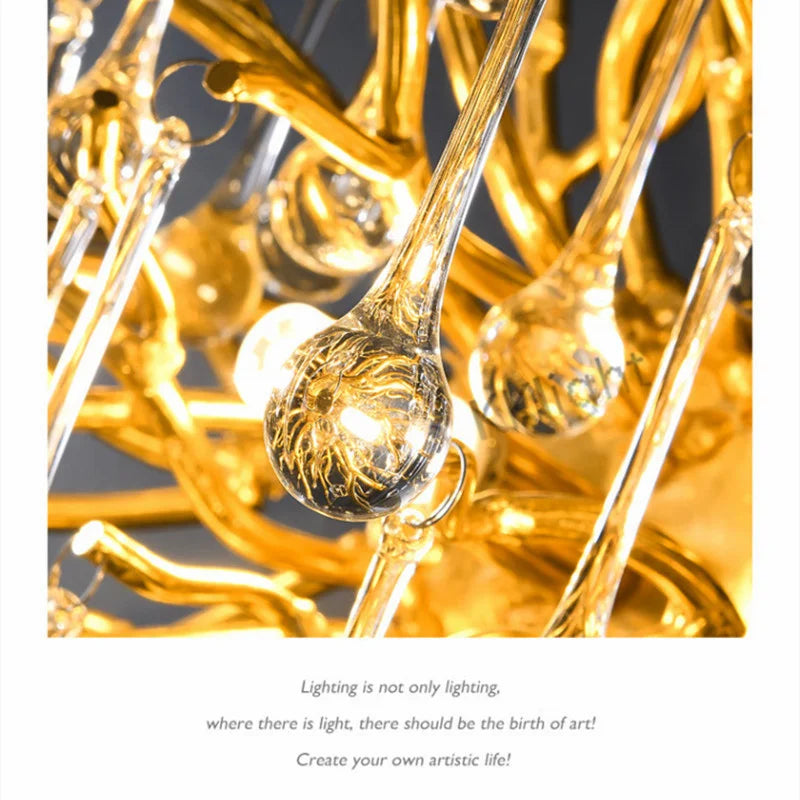 New Luxury LED Crystal Chandeliers Modern Ceiling Hanging Lamp lustre