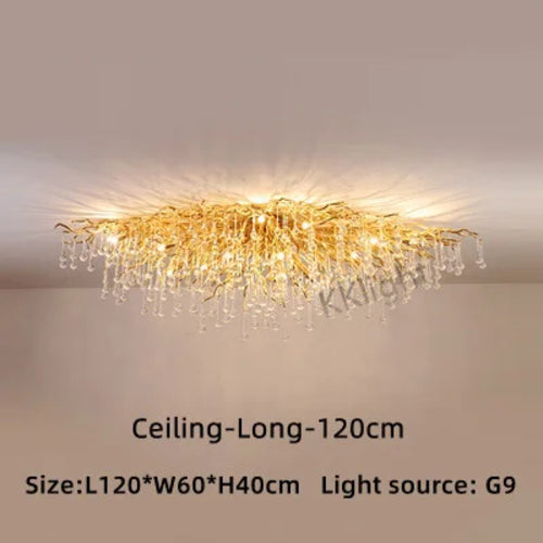 New Luxury LED Crystal Chandeliers Modern Ceiling Hanging Lamp lustre