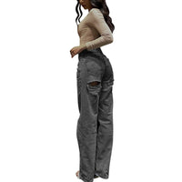 Thumbnail for Women'S Overalls Outdoor Jogging Jeans Casual Fashion High Waist Hip