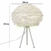 Thumbnail for Modern Simple Feather LED Table Lamp Bedroom Study Dining Room Hotel