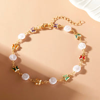 Thumbnail for Vintage Boho Love Heart Crystal Colorful Anklet for Women Butterfly