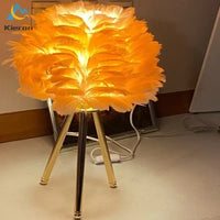 Thumbnail for Modern Simple Feather LED Table Lamp Bedroom Study Dining Room Hotel