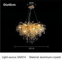 Thumbnail for New Luxury LED Crystal Chandeliers Modern Ceiling Hanging Lamp lustre
