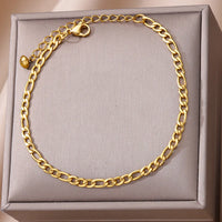Thumbnail for Stainless Steel Bead Chain Anklets for Women Accessories Gold Color