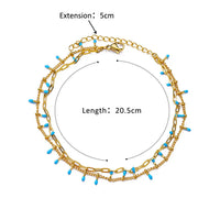 Thumbnail for Stainless Steel Bead Chain Anklets for Women Accessories Gold Color