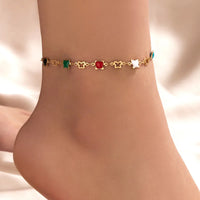 Thumbnail for Vintage Boho Rhinestone Butterfly Pendant Anklet For Women Bohemian