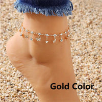 Thumbnail for Vintage Boho Rhinestone Butterfly Pendant Anklet For Women Bohemian