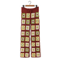 Thumbnail for Fitshinling Bohemian Vintage Pants Handmade Crochet Patchwork