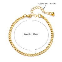 Thumbnail for Stainless Steel Bead Chain Anklets for Women Accessories Gold Color