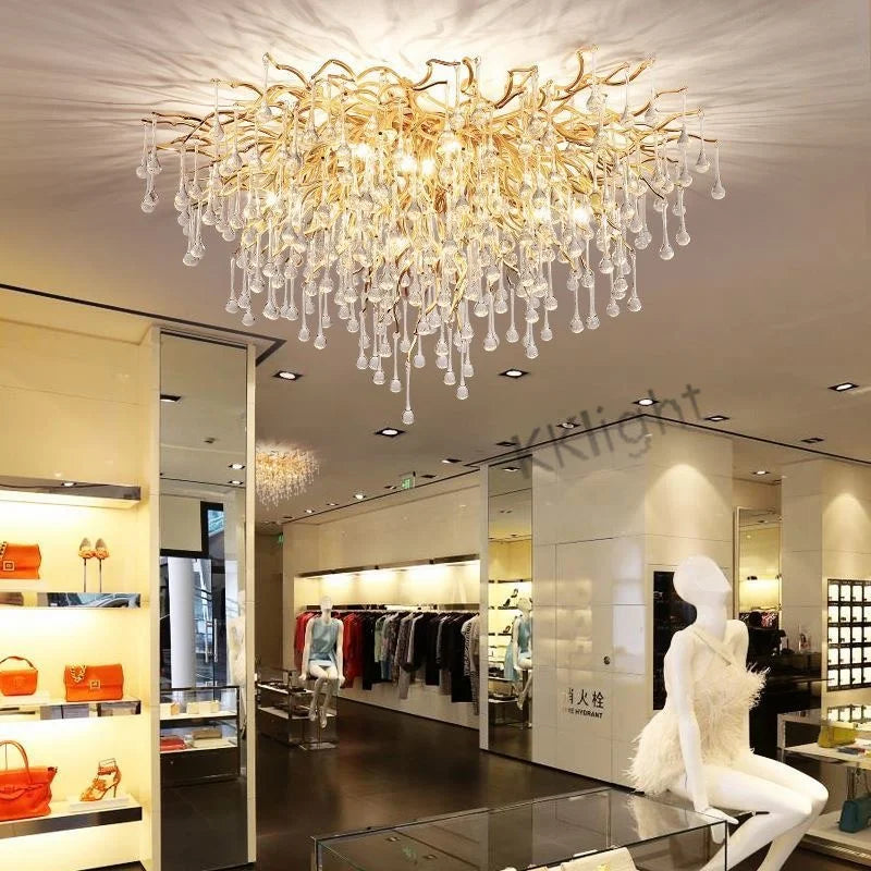 New Luxury LED Crystal Chandeliers Modern Ceiling Hanging Lamp lustre