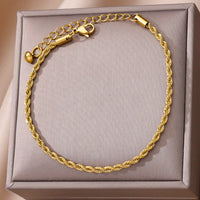 Thumbnail for Stainless Steel Bead Chain Anklets for Women Accessories Gold Color