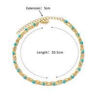 Thumbnail for Stainless Steel Bead Chain Anklets for Women Accessories Gold Color