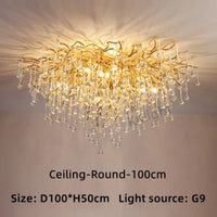 Thumbnail for New Luxury LED Crystal Chandeliers Modern Ceiling Hanging Lamp lustre