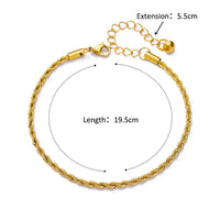 Thumbnail for Stainless Steel Bead Chain Anklets for Women Accessories Gold Color