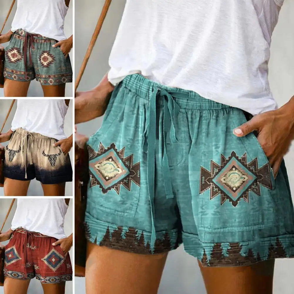 Women Solid Casual High Waist Loose Straight Wide Leg Women's Shorts