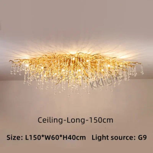 New Luxury LED Crystal Chandeliers Modern Ceiling Hanging Lamp lustre