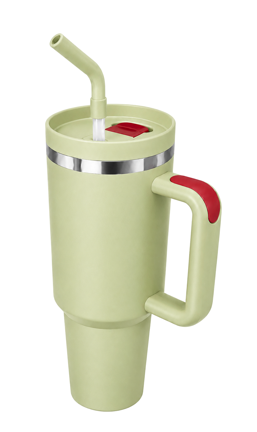 40oz Insulated Travel Tumbler with Handle &amp; Straw Lid