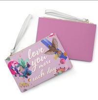 Thumbnail for Love You More Each Day Floral Designed Zipped Clutch BagFloral Zipped Clutch Bag - Designed with a loop handle to quickly free your hands, this clutch bag is made for the fashionista on the go. It can hold everyday essentHandbagsEXPRESS WOMEN'S FASHIONYellow PandoraDay Floral Designed Zipped Clutch Bag