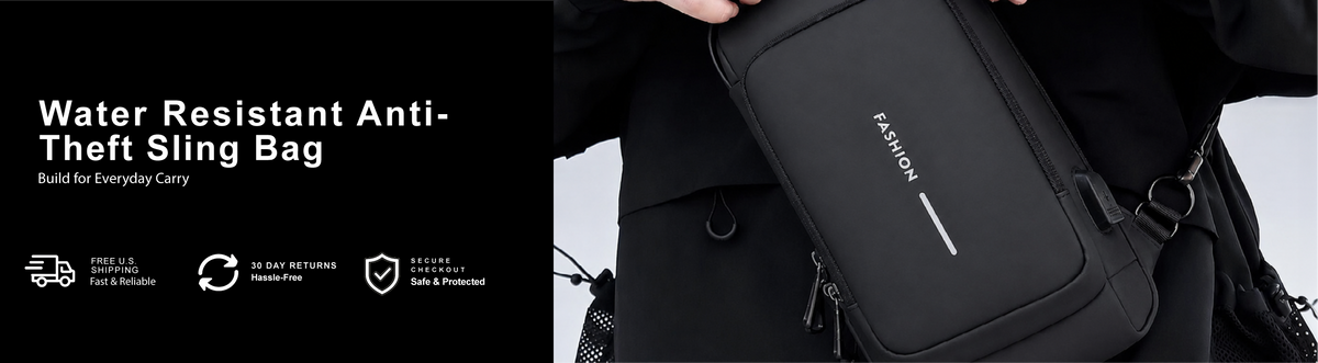 Water Resistant Anti-Theft Sling Bag — Built for Everyday Carry