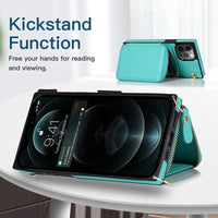 Thumbnail for Zipper Wallet Case with Adjustable Crossbody Strap for iphone