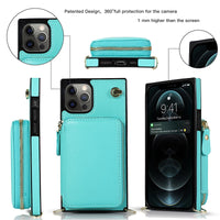 Thumbnail for Zipper Wallet Case with Adjustable Crossbody Strap for iphone