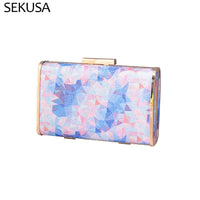 Thumbnail for Candy Color Box Party Clutch Purses  and Handbags for Women Chic