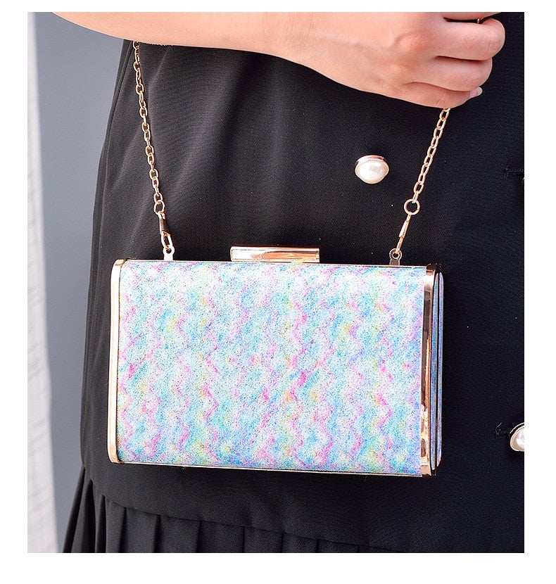 Candy Color Box Party Clutch Purses  and Handbags for Women Chic