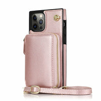 Thumbnail for Zipper Wallet Case with Adjustable Crossbody Strap for iphone