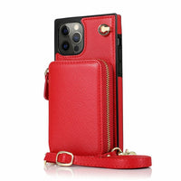 Thumbnail for Zipper Wallet Case with Adjustable Crossbody Strap for iphone