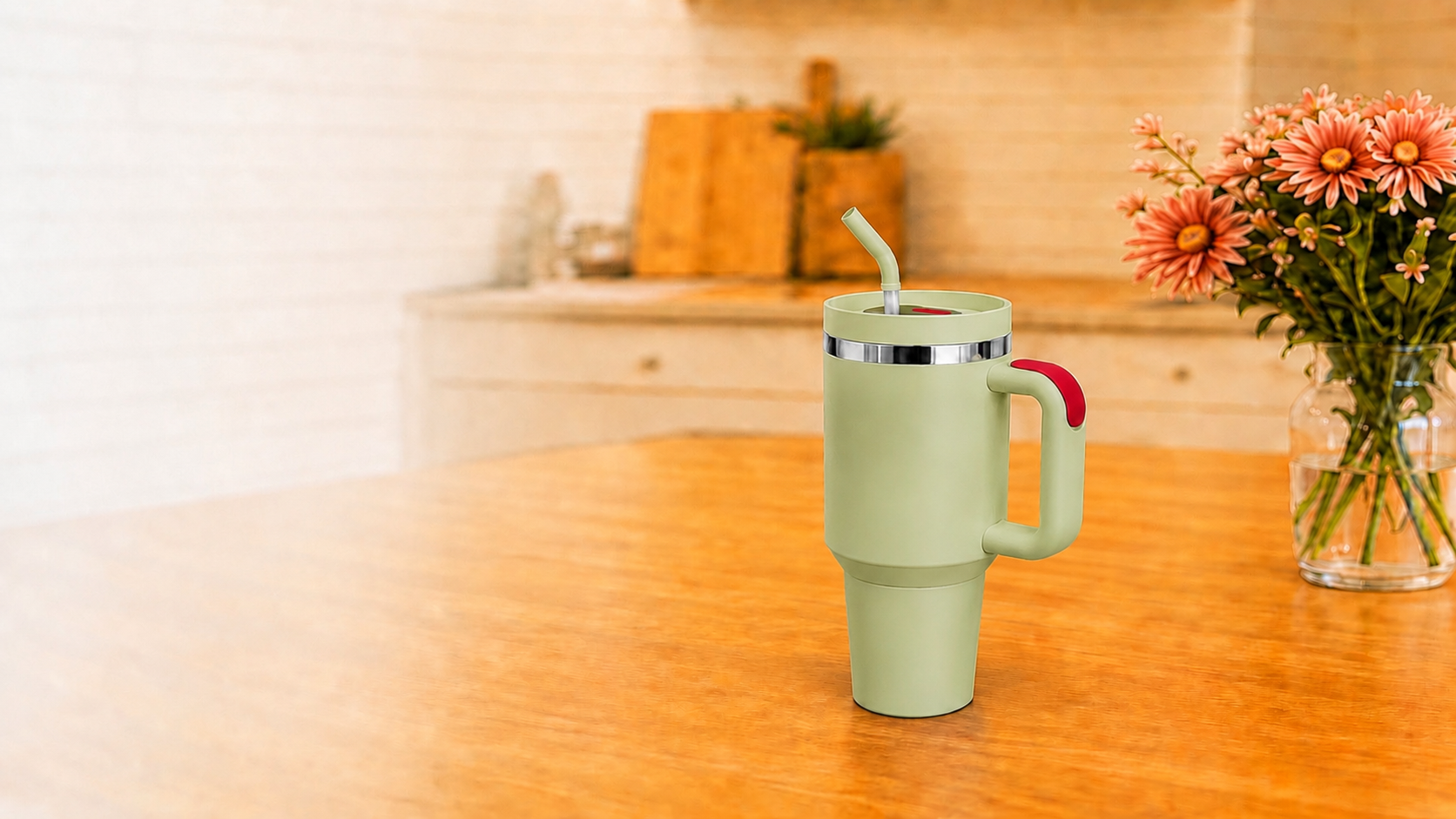Sage tumbler — 40oz Insulated Tumbler with Handle